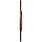 Ekena Millwork Galveston Medallion (Canopies up to 5 7/8"), 51"OD x 3 5/8"ID x 3 3/8"P, Burnished Mahogany Crackle CM51GLBMC - alternate 4